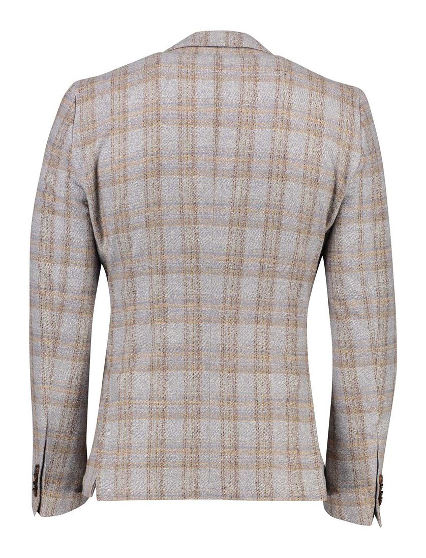 Carl Gross colbert grijs geruit sharp fit