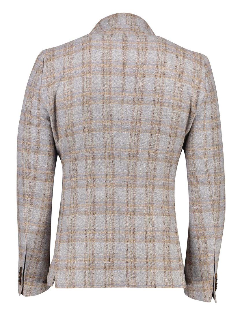 Carl Gross colbert grijs geruit sharp fit