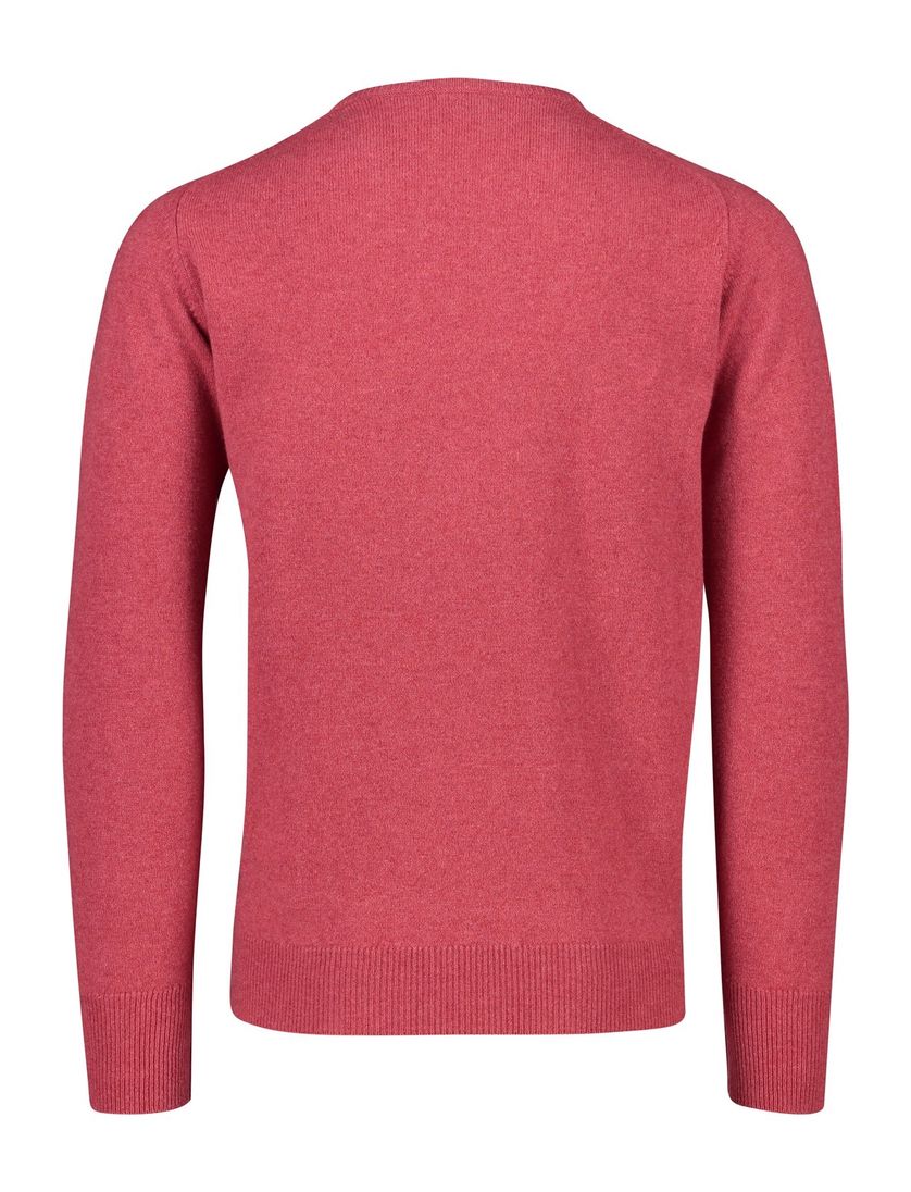 William Lockie trui rood wol wijde fit