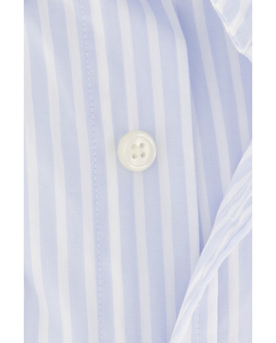 Gant casual lichtblauw gestreept overhemd regular fit katoen