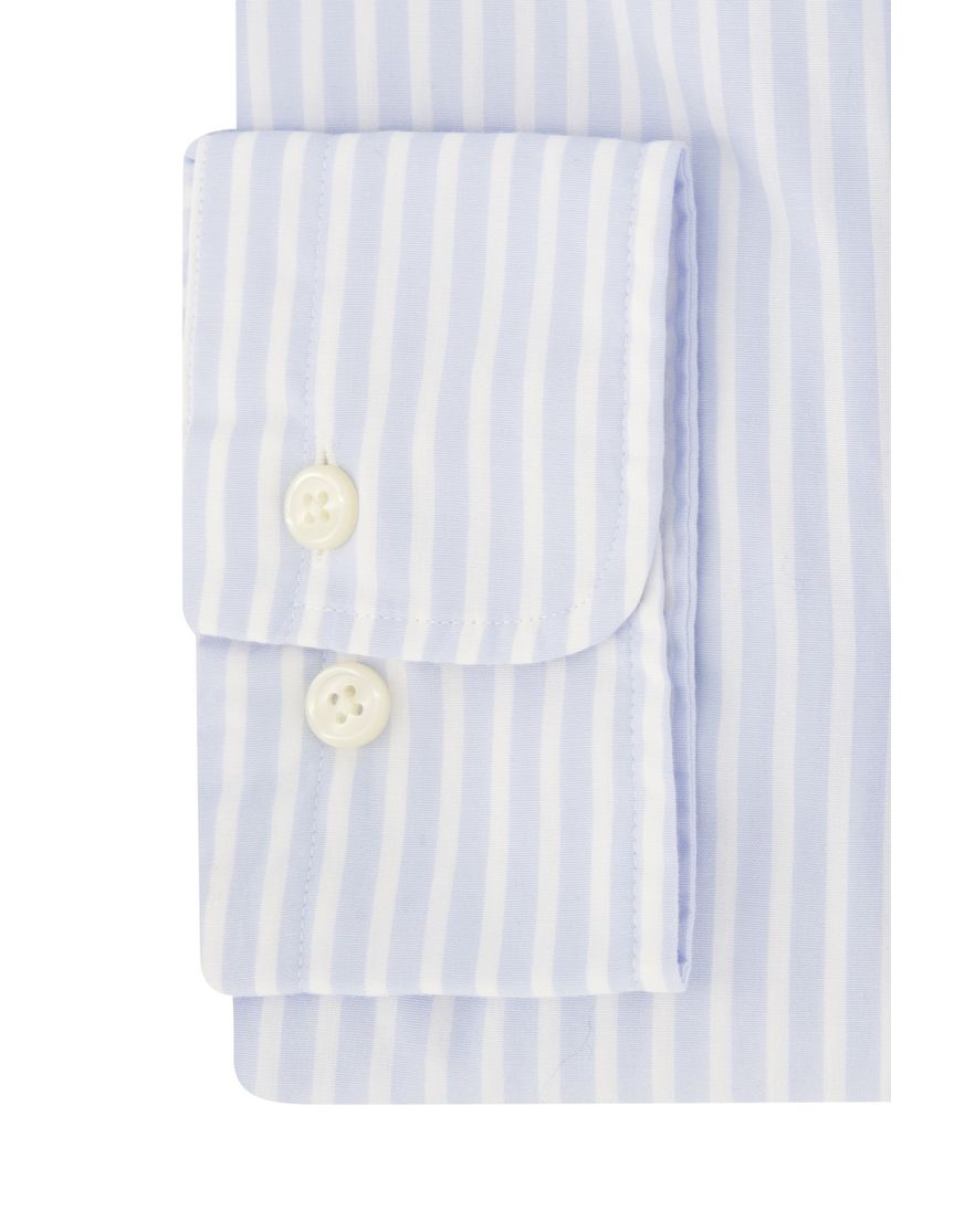 Gant casual lichtblauw gestreept overhemd regular fit katoen