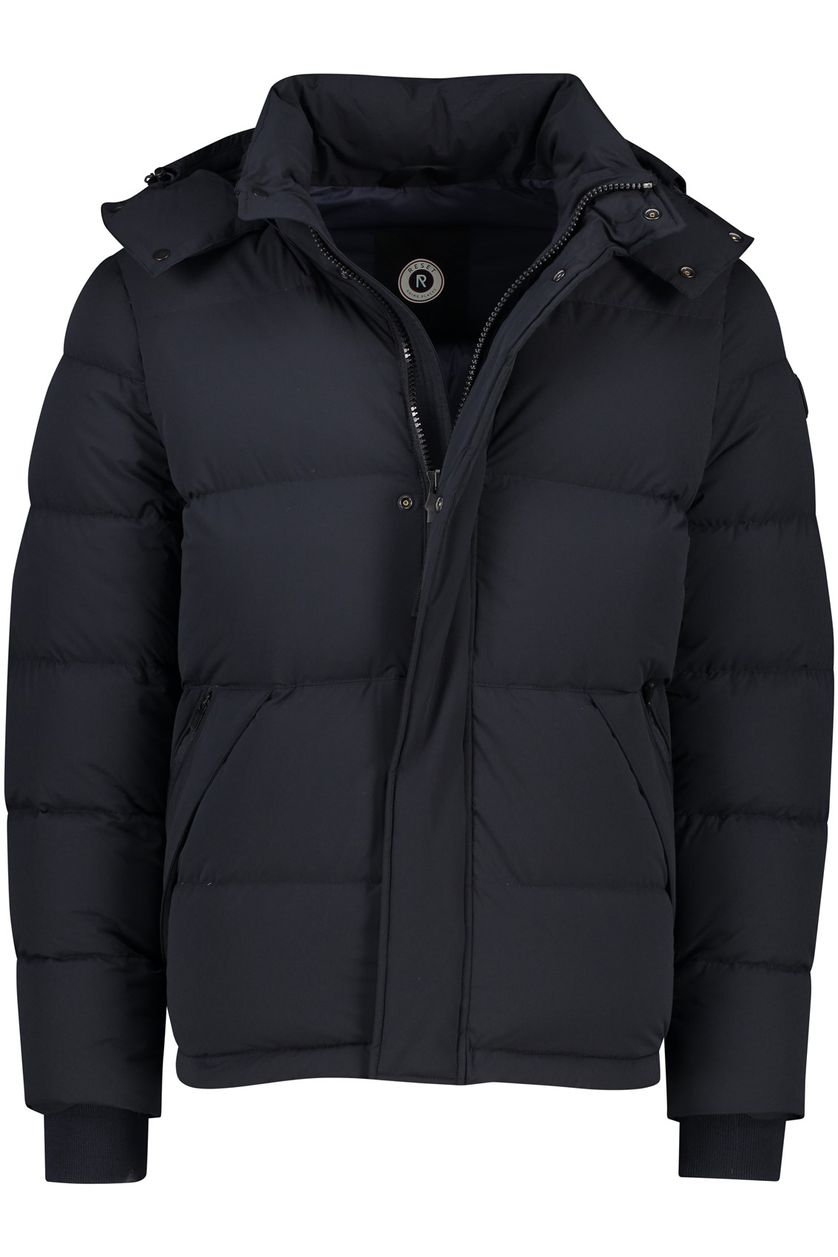 Reset Heathrow korte winterjas donkerblauw normale fit