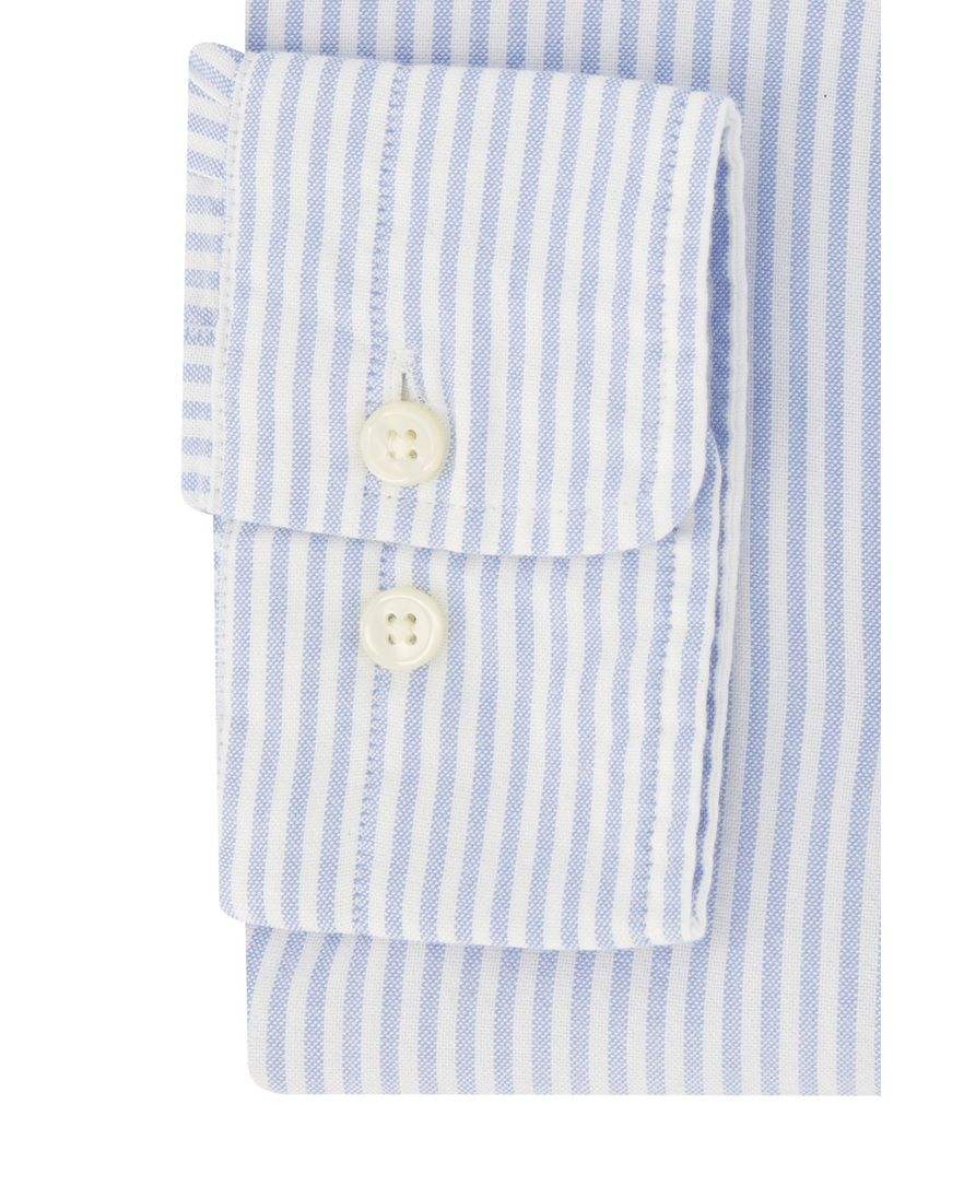 Gant casual overhemd regular fit lichtblauw gestreept katoen