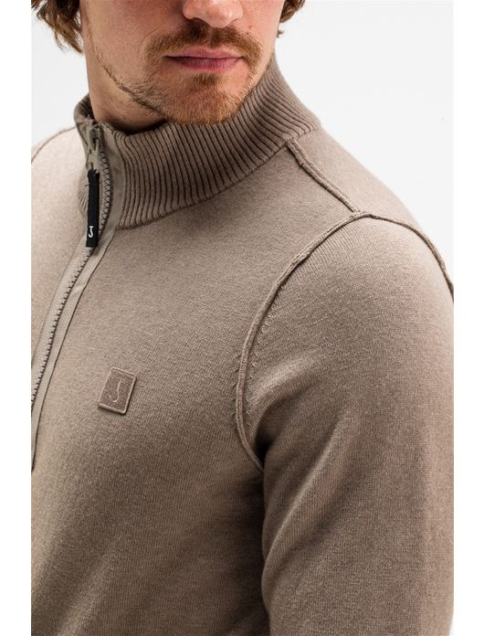 Butcher of Blue trui Clifden beige rits