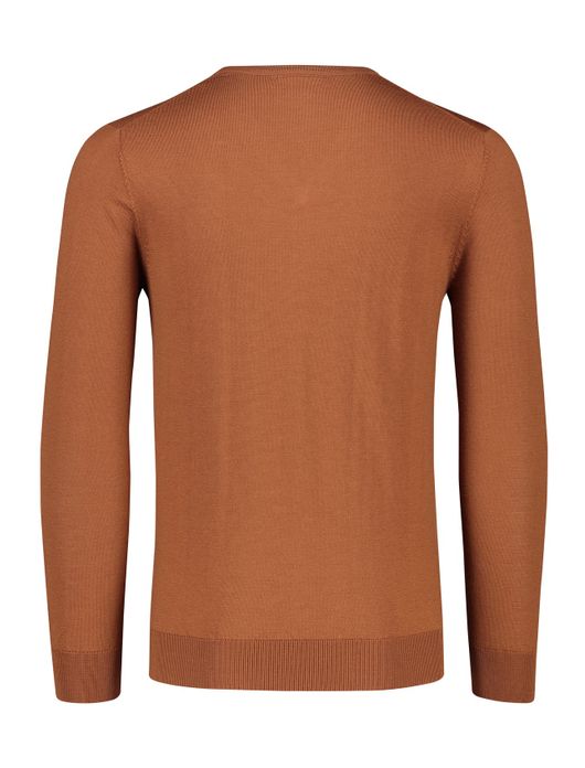 Born with appetite trui oranje v-neck