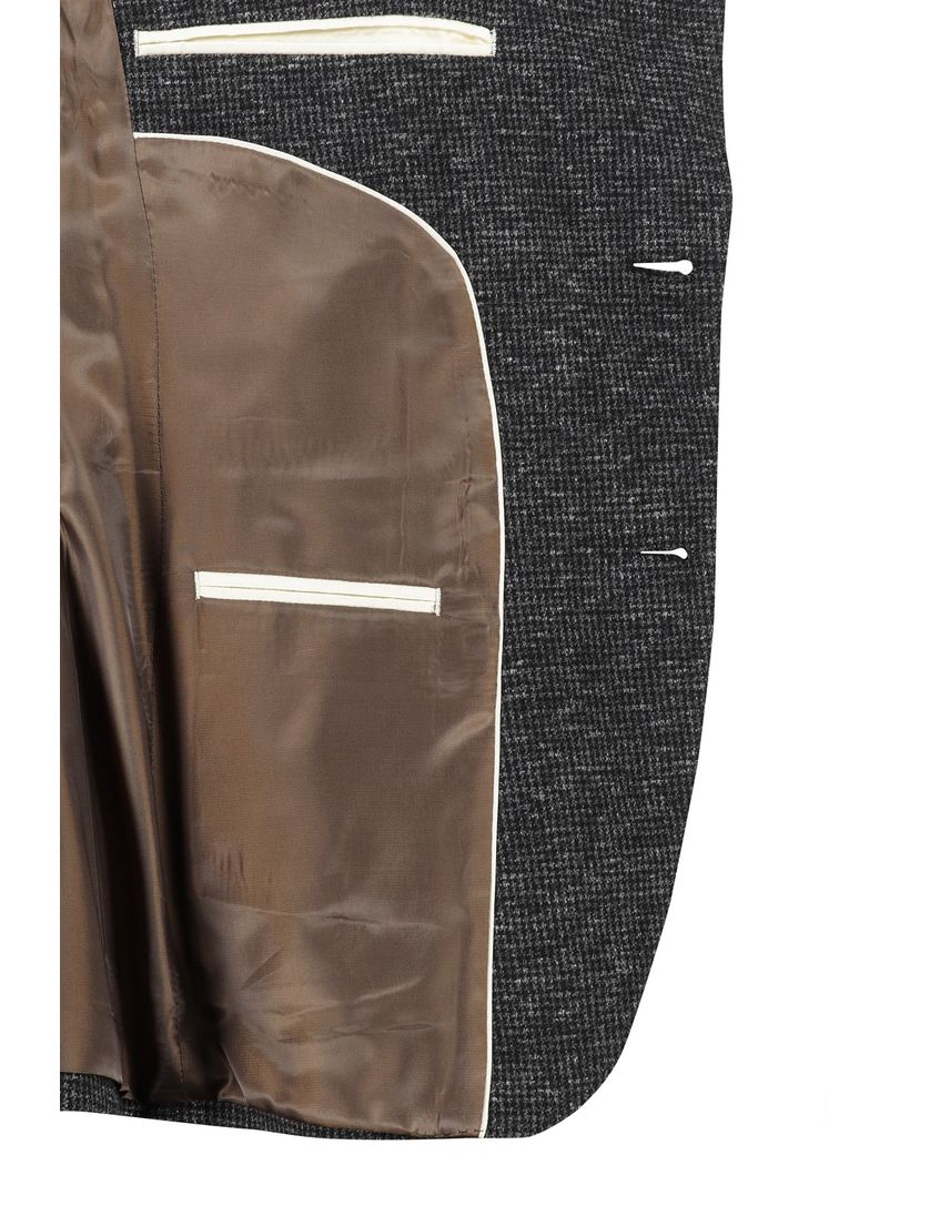 Born With Appetite colbert slim fit antraciet katoen