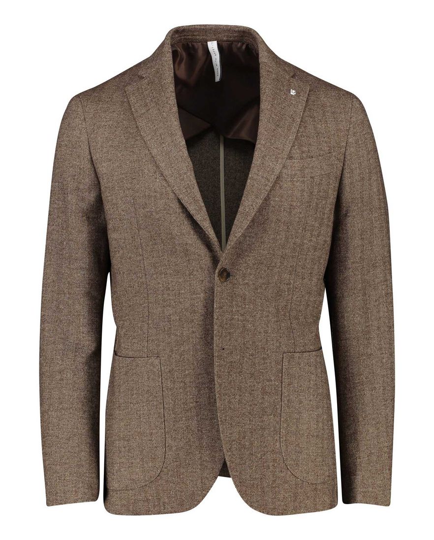 Wollen Born With Appetite colbert bruin slim fit