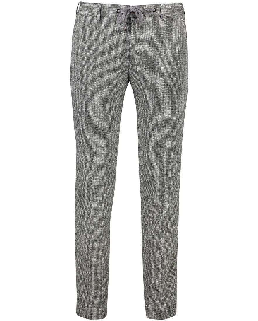 Born With Appetite pantalon grijs/wit katoen