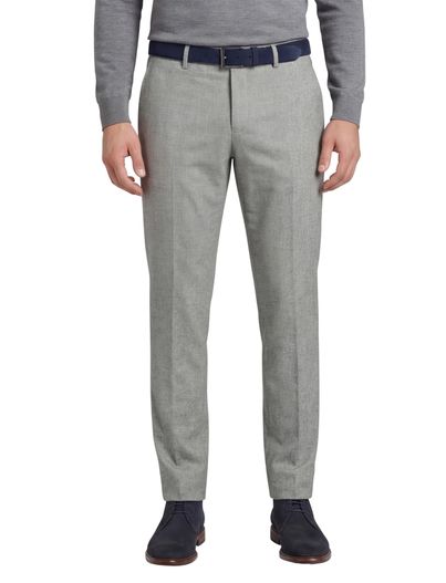 Cavallaro Broek heren Cavallaro katoenen beige effen katoen