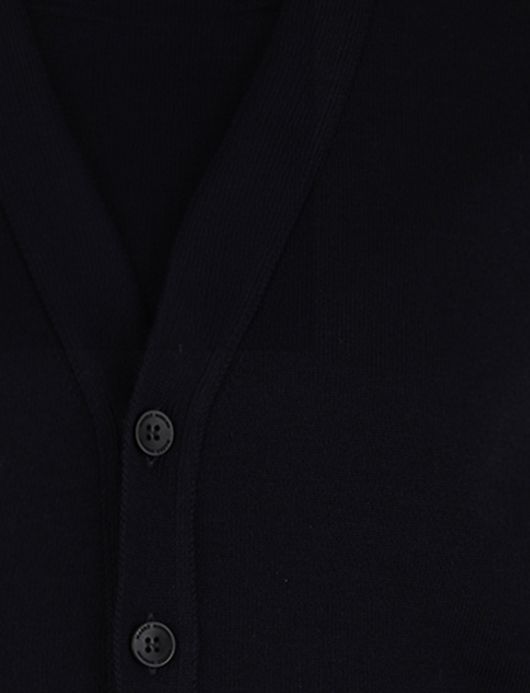 Maerz vest knopen mouwloos navy lamswol