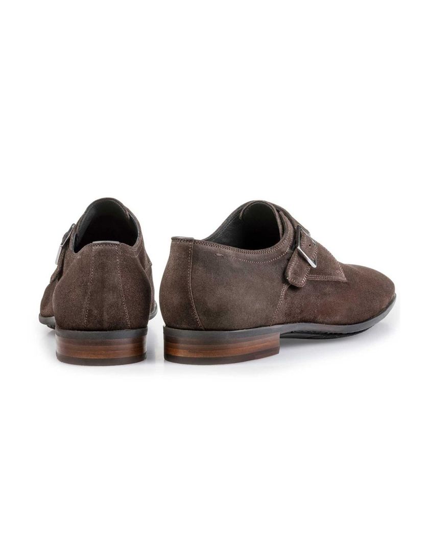 Floris van Bommel nette schoen donkerbruin effen suede
