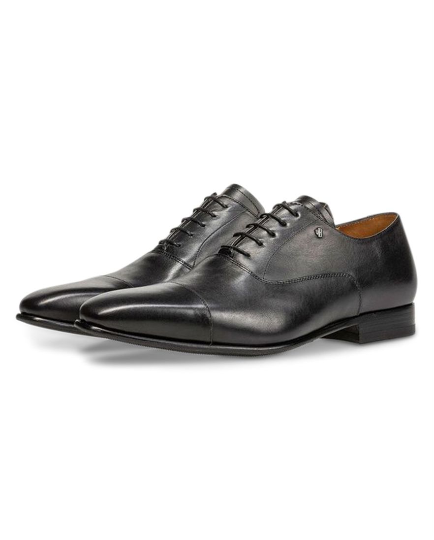 Floris van Bommel nette veterschoenen zwart leer