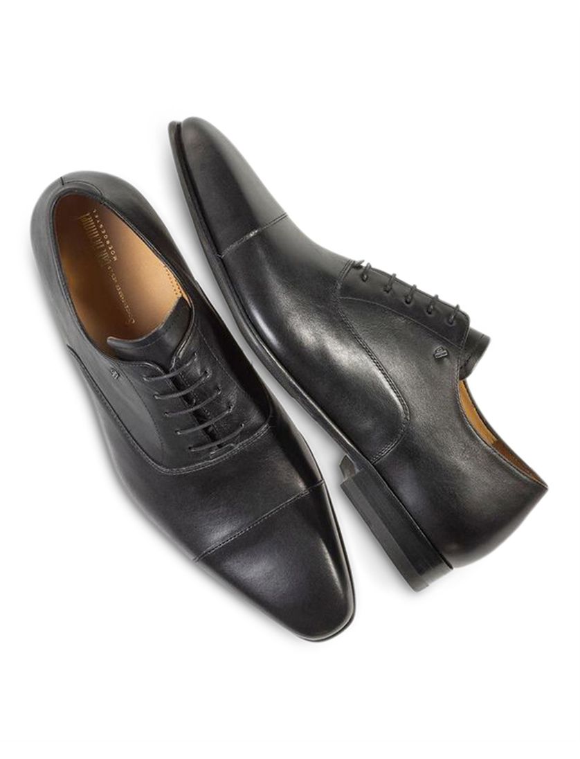 Floris van Bommel nette veterschoenen leer zwart