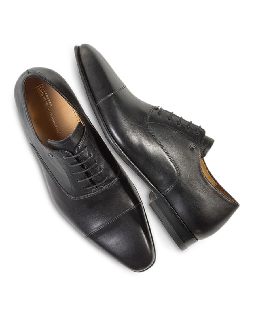 Floris van Bommel nette veterschoenen zwart leer