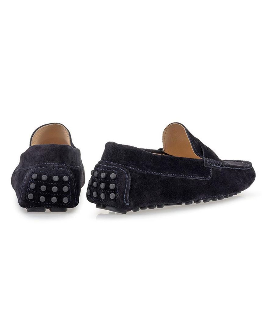 Floris van Bommel schoenen navy uni suede