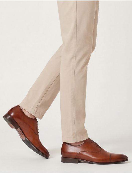 Floris van Bommel veterschoenen cognac leer