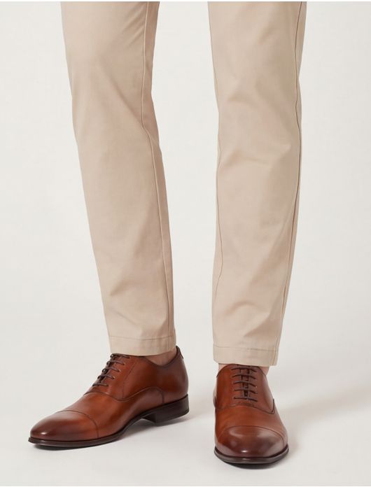 Floris van Bommel veterschoenen cognac leer