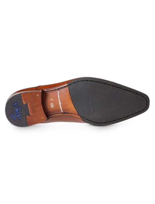 Floris van Bommel veterschoenen cognac leer