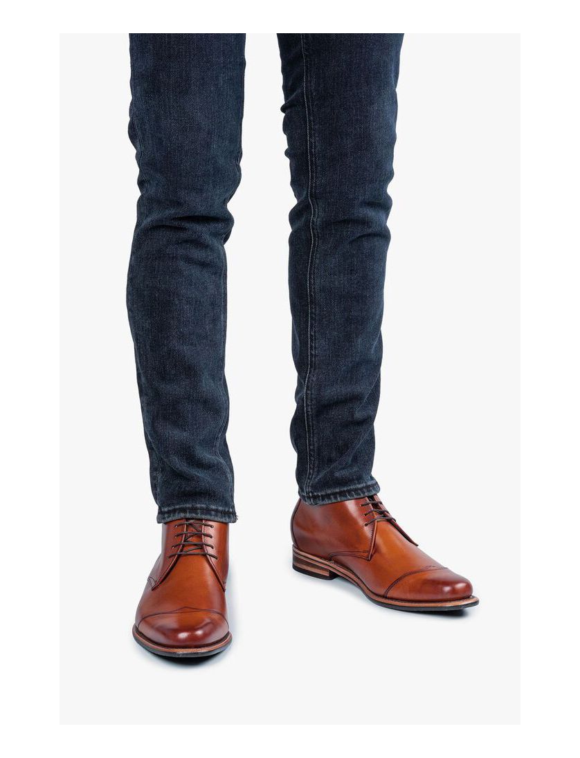 Floris van Bommel nette veterschoenen bruin effen