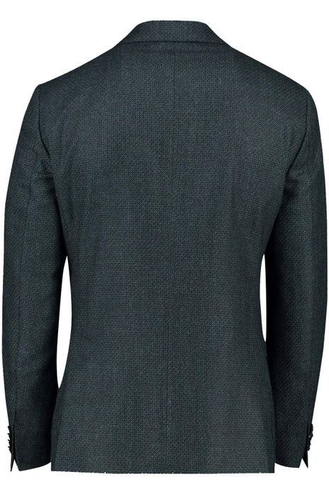 Dressler colbert donkergroen effen wol normale fit