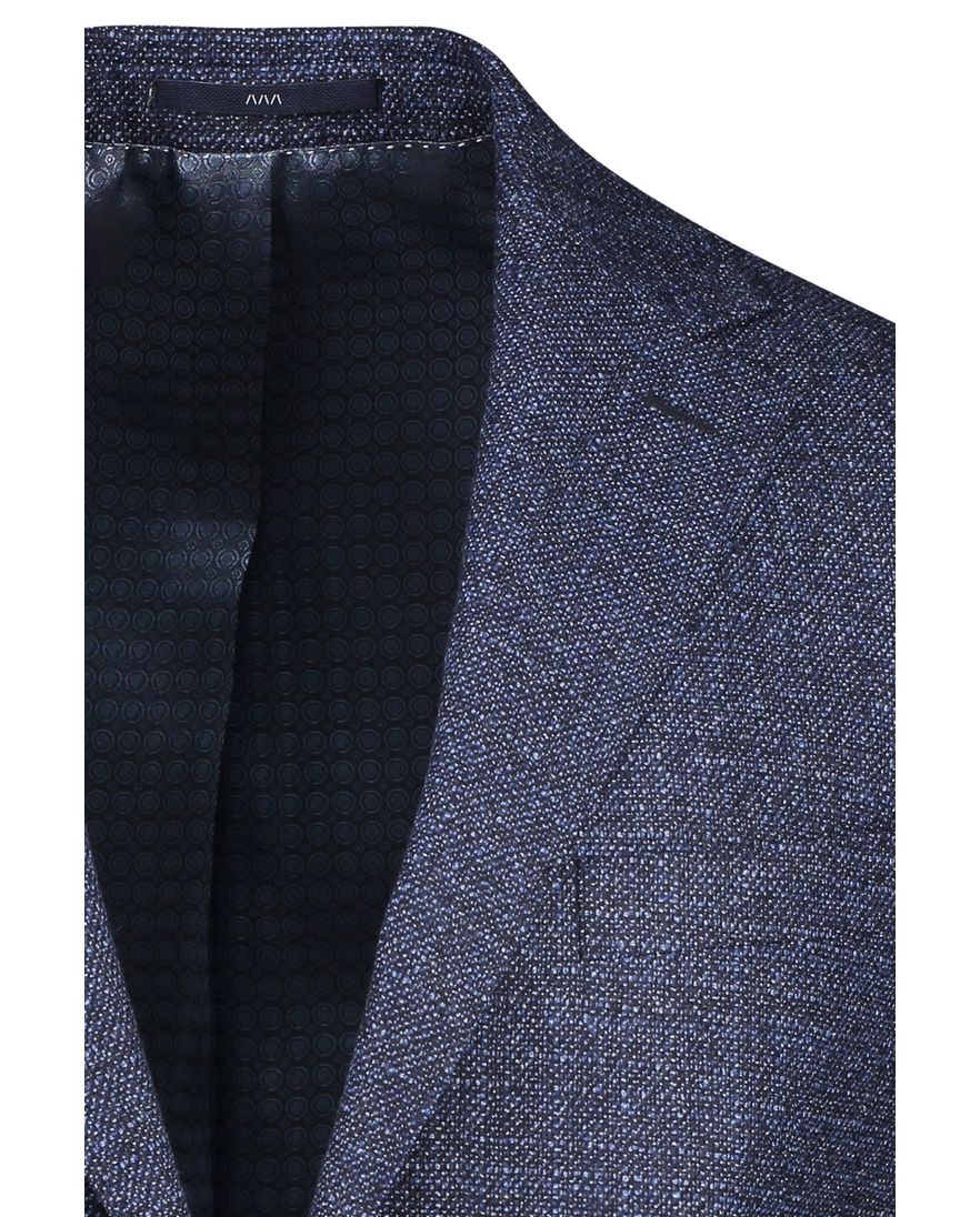 Dressler navy colbert steekzakken wol shaped fit