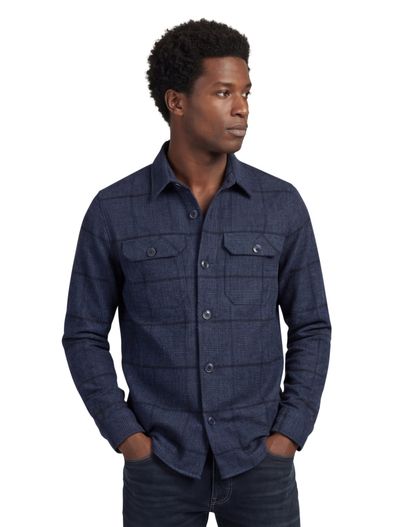 Portofino Portofino overshirt donkerblauw regular fit