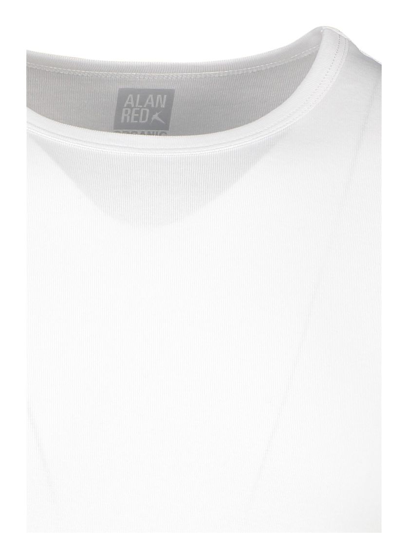 Alan Red katoenen t-shirt wit slim fit ronde hals