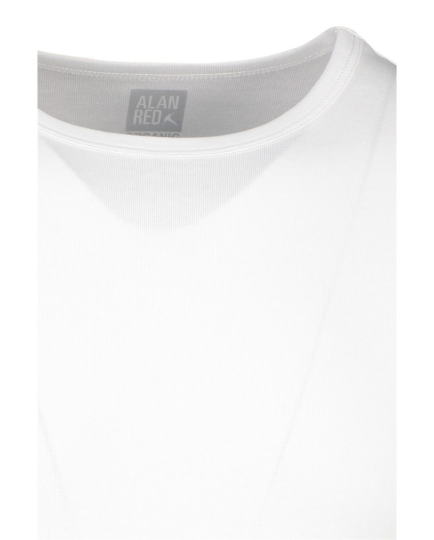 Alan Red t-shirt katoen wit slim fit ronde hals