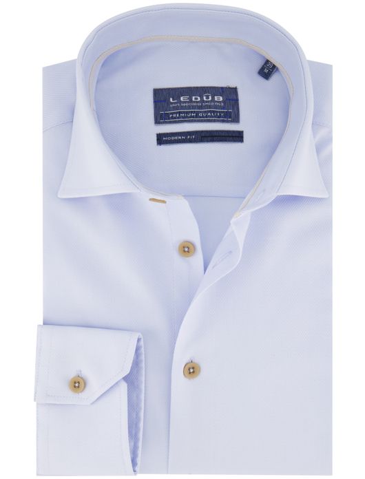 Ledub Overhemd lichtblauw modern fit