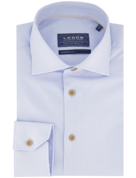 Ledub Overhemd lichtblauw modern fit