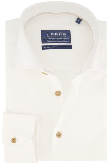 Ledub Ledub overhemd modern fit spierwit mouwlengte 7