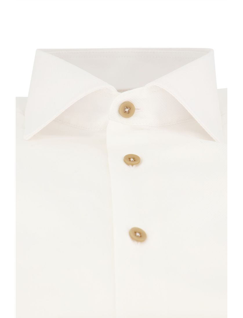 Ledub overhemd mouwlengte 7 modern fit spierwit