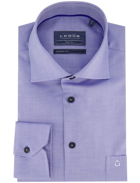 Ledub Overhemd blauw modern fit