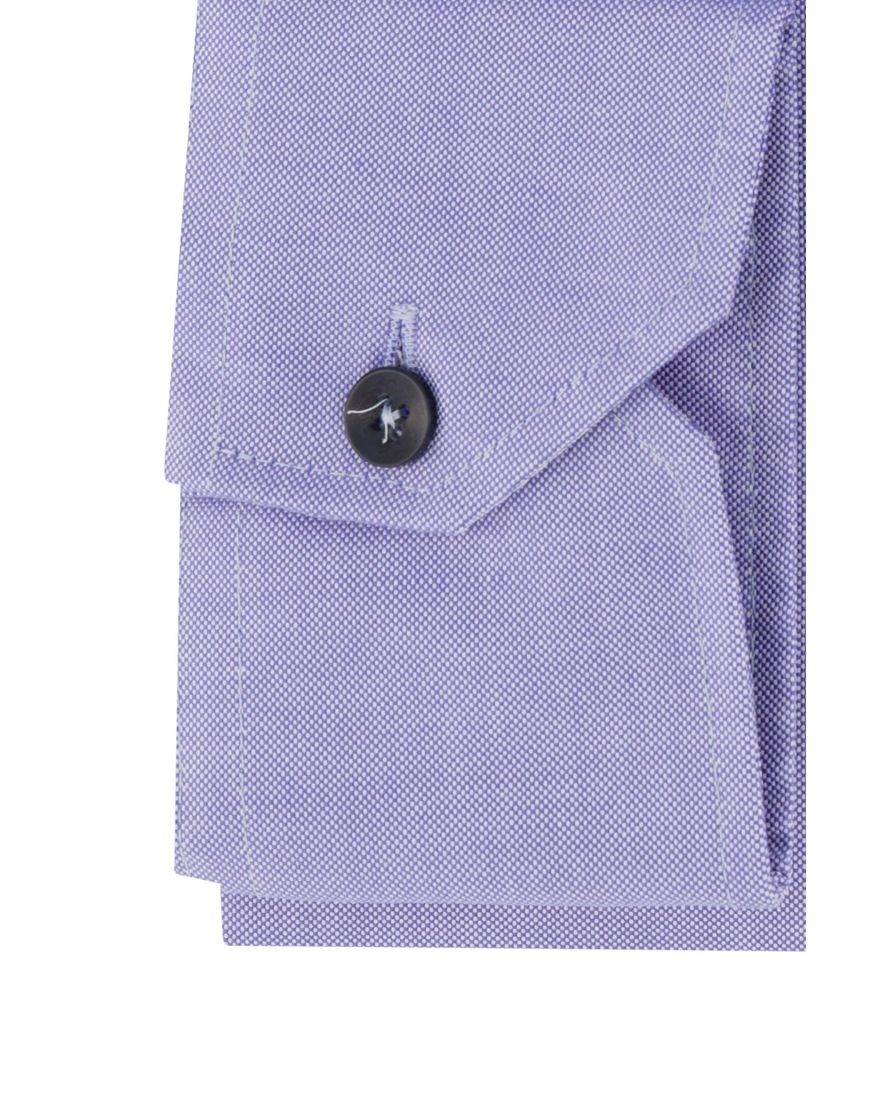 Ledub blauwe overhemd modern fit borstzak