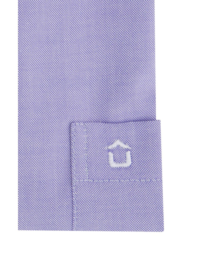 Ledub blauwe overhemd modern fit borstzak