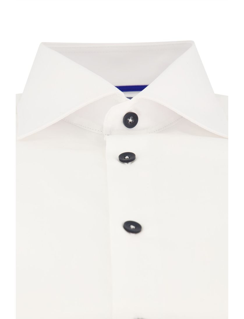 Katoenen overhemd Ledub modern fit wit