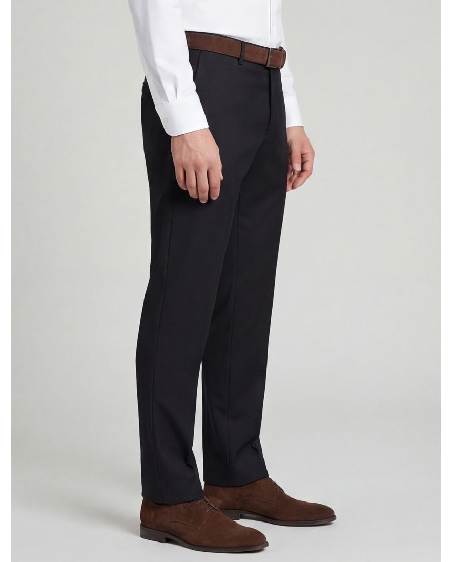 Club of Gents pantalon zwart effen slim fit