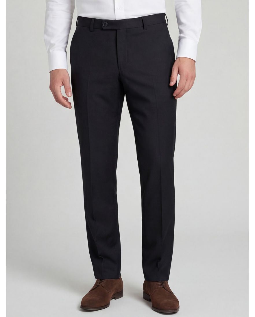Club of Gents pantalon zwart effen slim fit