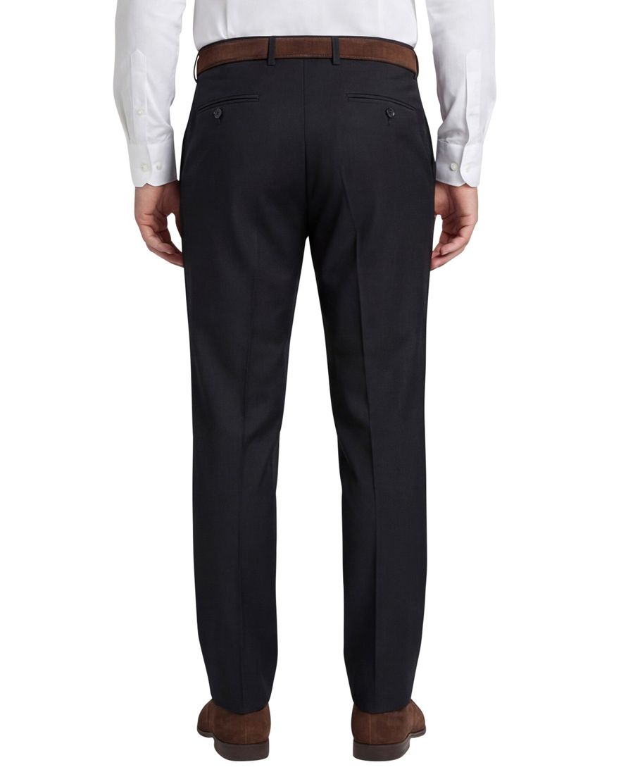 Club of Gents pantalon zwart effen slim fit