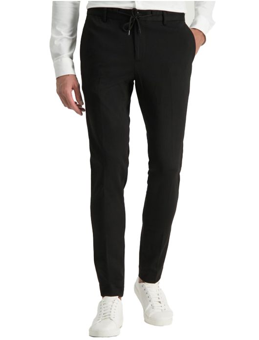 Blue Industry pantalon zwart knoop