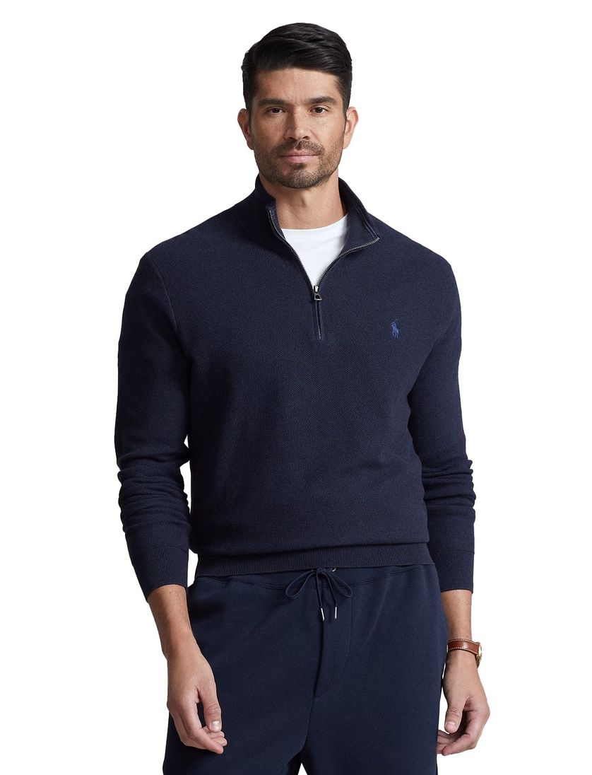 Polo Ralph Lauren big & tall trui navy katoen normale fit