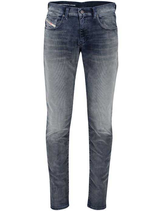 Diesel jeans D-strukt blauw effen denim