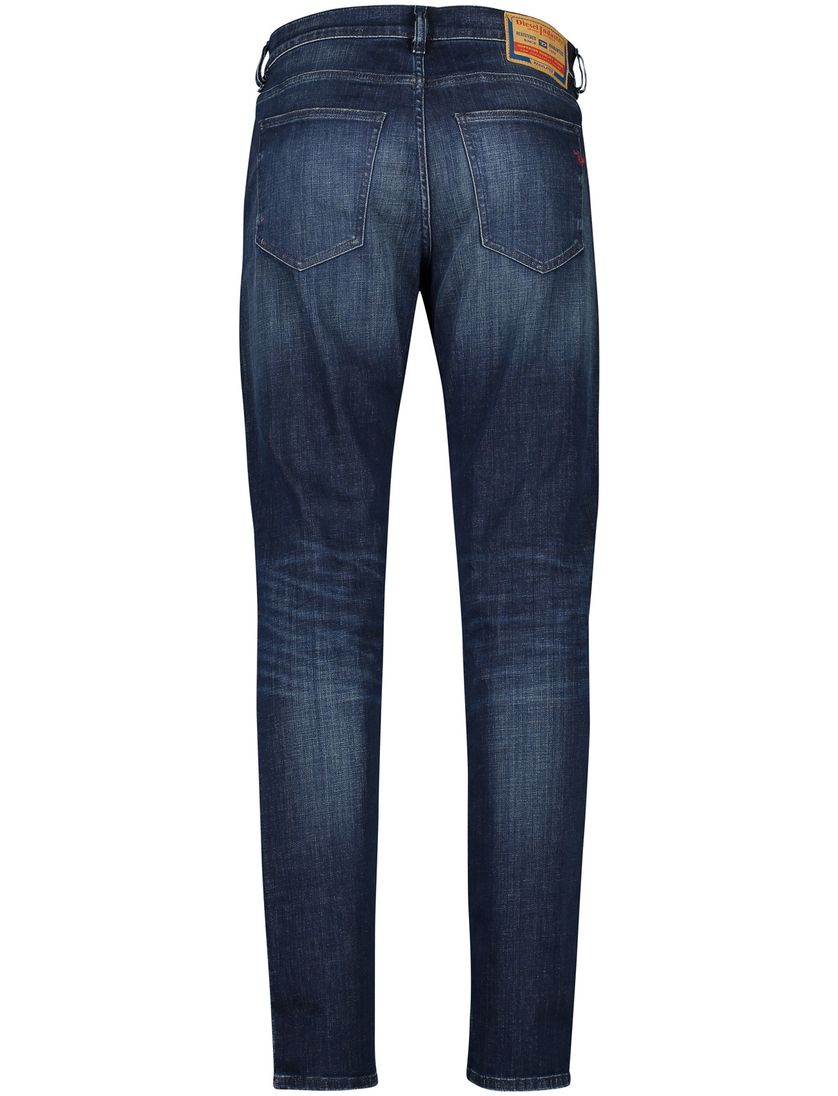 Diesel jeans 5-p donkerblauw effen denim D-strukt