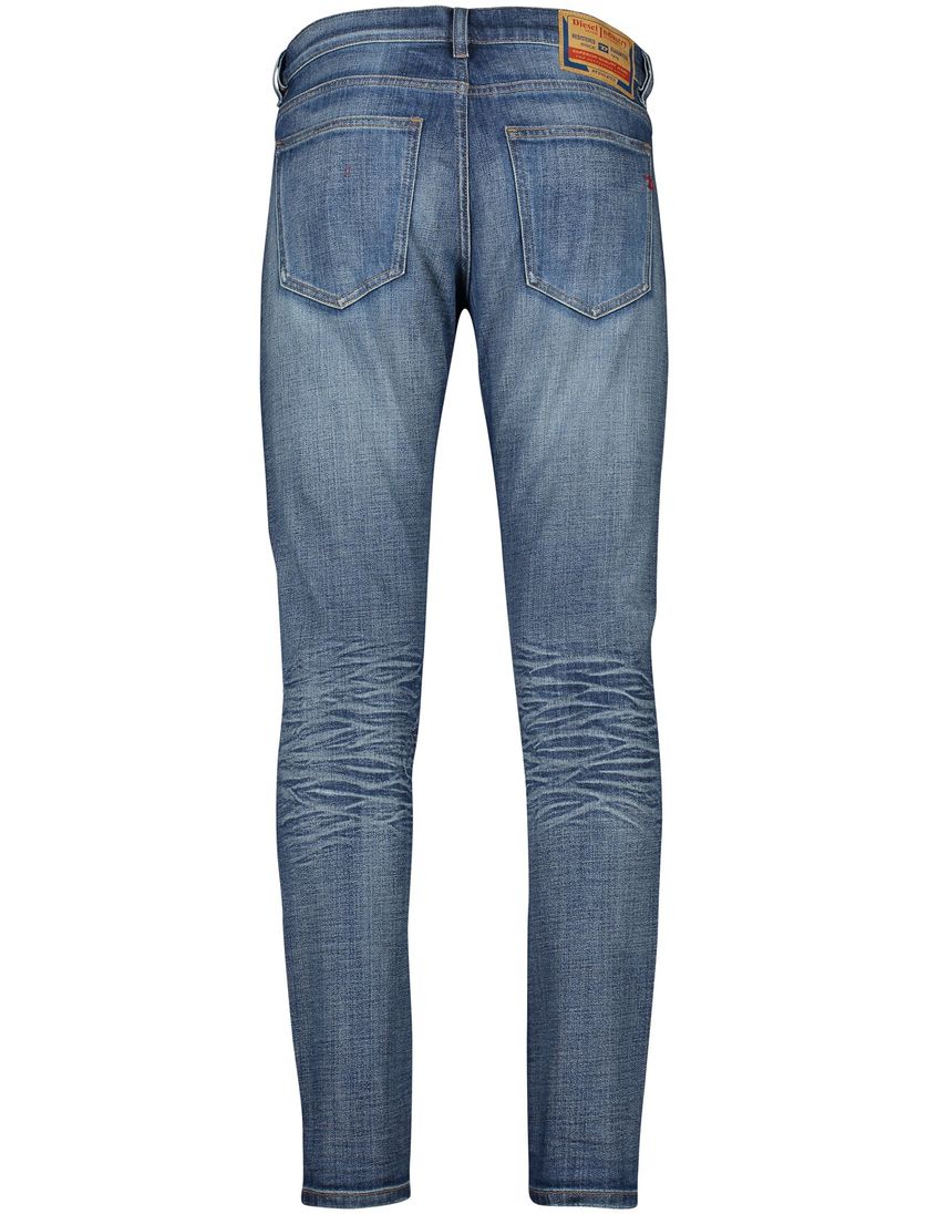 Diesel jeans blauw D-strukt 5-p effen denim