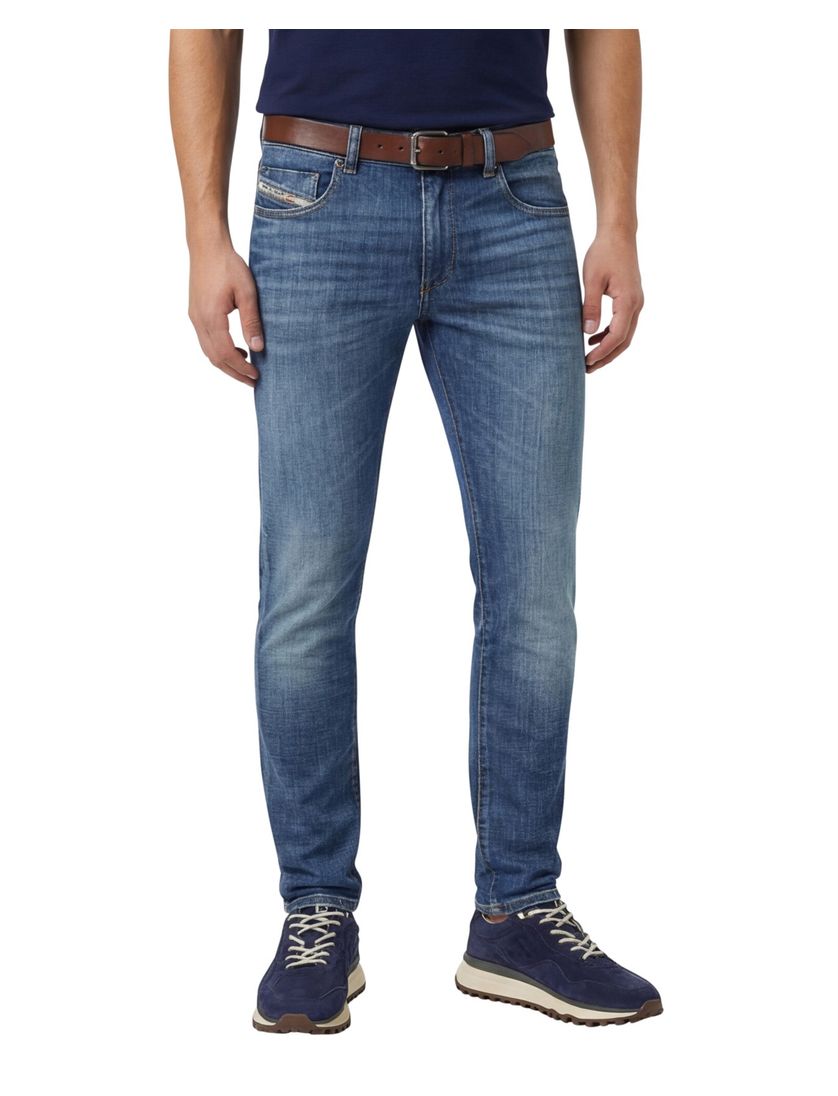 Diesel jeans blauw D-strukt 5-p effen denim