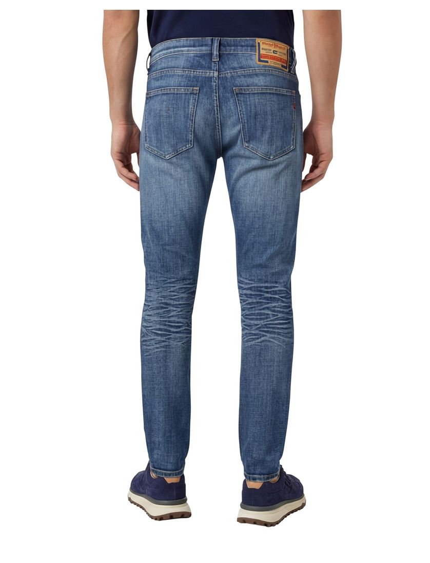 Diesel jeans blauw D-strukt 5-p effen denim