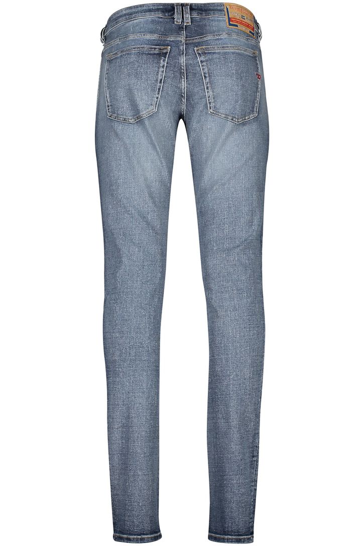 Diesel jeans Sleenker blauw effen denim 5-p