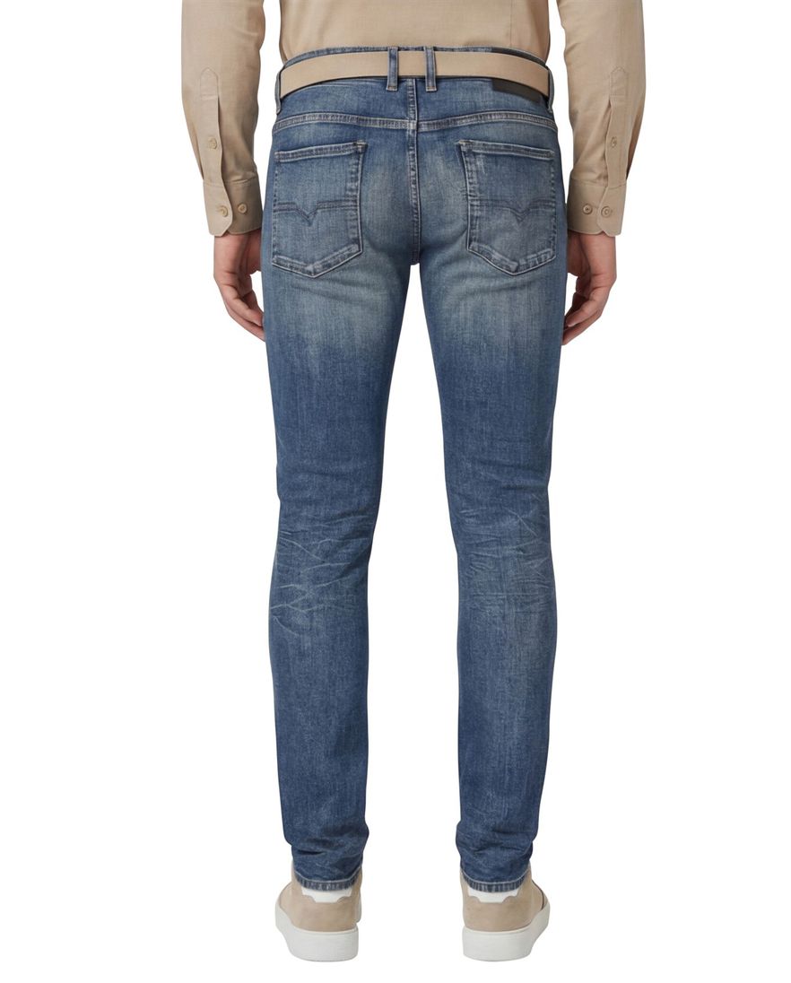 Diesel jeans Sleenker blauw effen denim 5-p