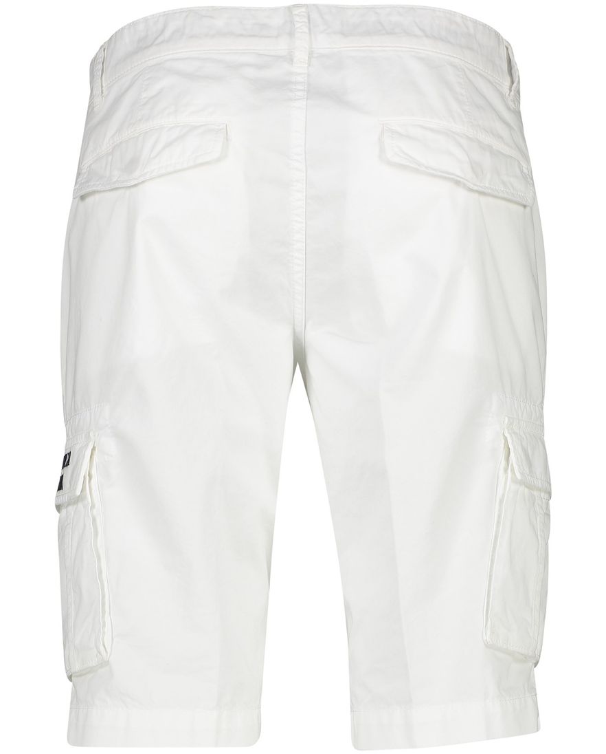 Aeronautica Militare bermuda effen wit katoen