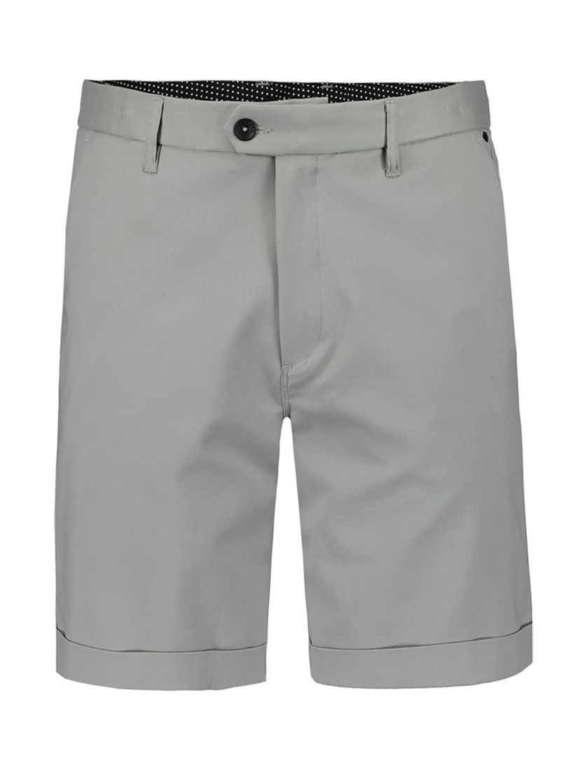 Airforce bermuda grijs slim fit insteekzakken